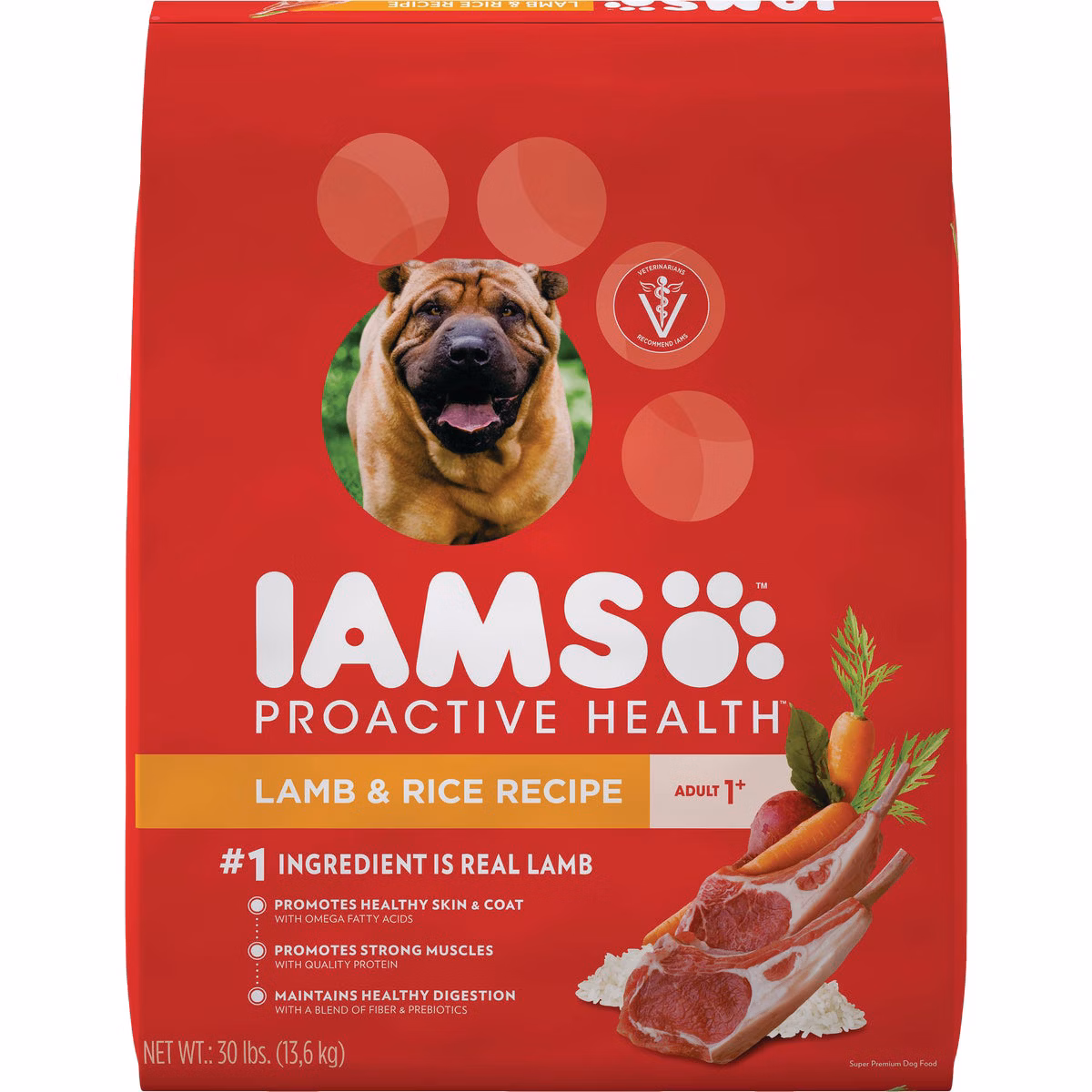 IAMS Proactive Health Lamb Meal & Rice Formula 30 Lb. Adult Dry Dog Food