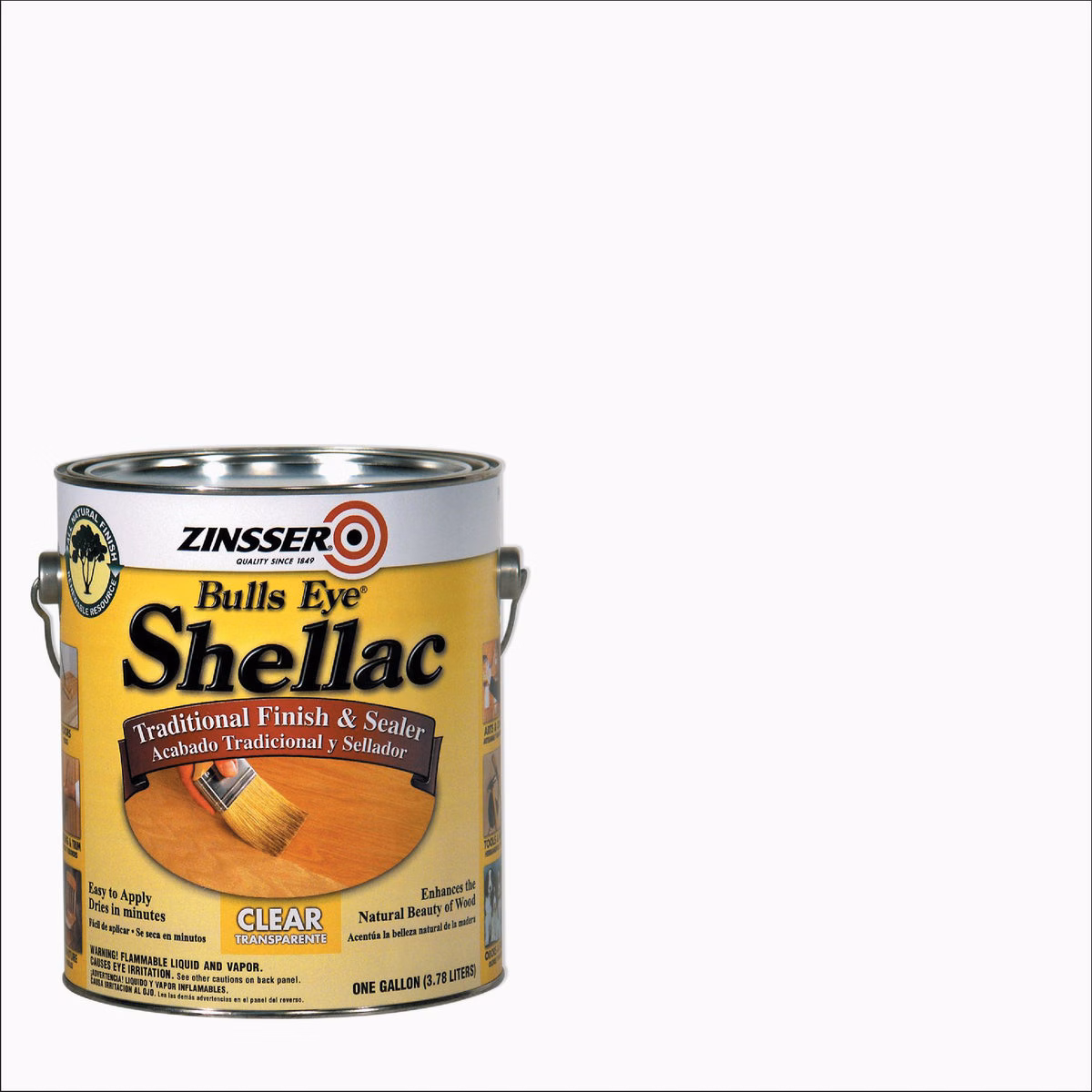 Zinsser Bulls Eye Clear Shellac, Gallon