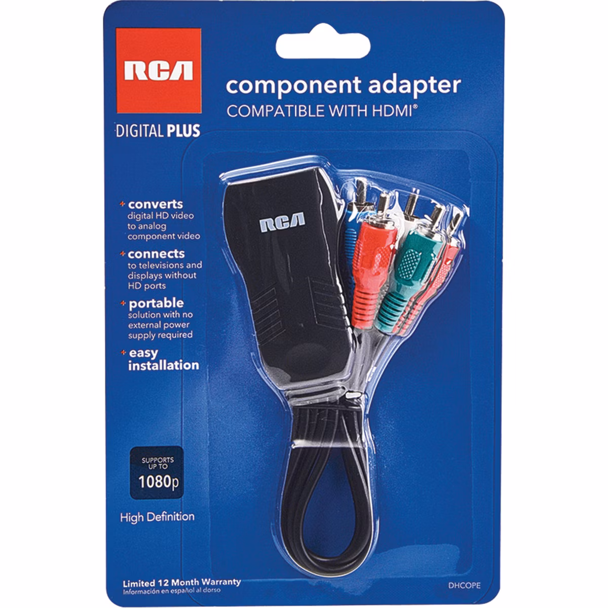 RCA Female HDMI to Male Component HDMI Adapter