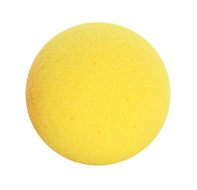 CanDo Memory Foam Squeeze Ball, Yellow, X-Easy