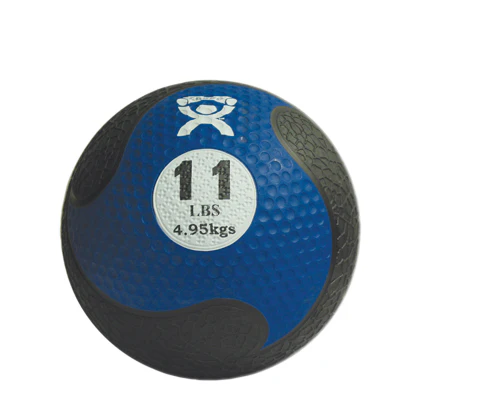 CanDo Firm Medicine Ball, 9″ Diameter, Blue, 11lb.
