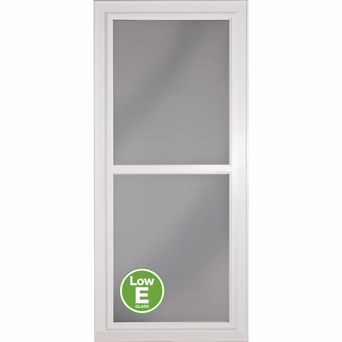Larson Easy Vent 146 Series 36 In. W x 81 In. H x 1-7/8 In. Thick White Full View Aluminum Storm Door