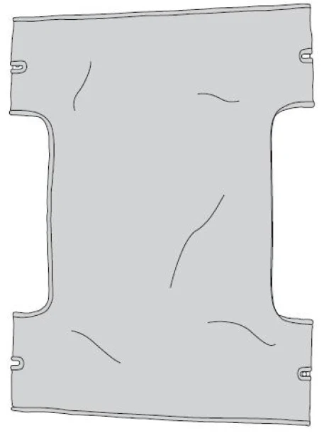 Bariatric Heavy Duty Canvas Sling with Commode Cutout