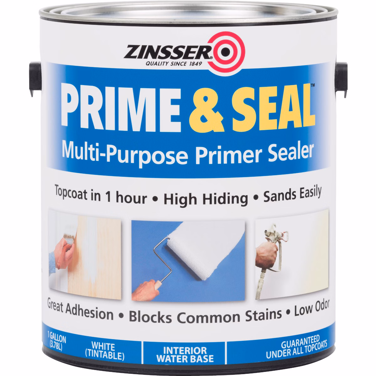 Zinsser Interior Prime & Seal Water-Based Primer, White, 1 Gal.