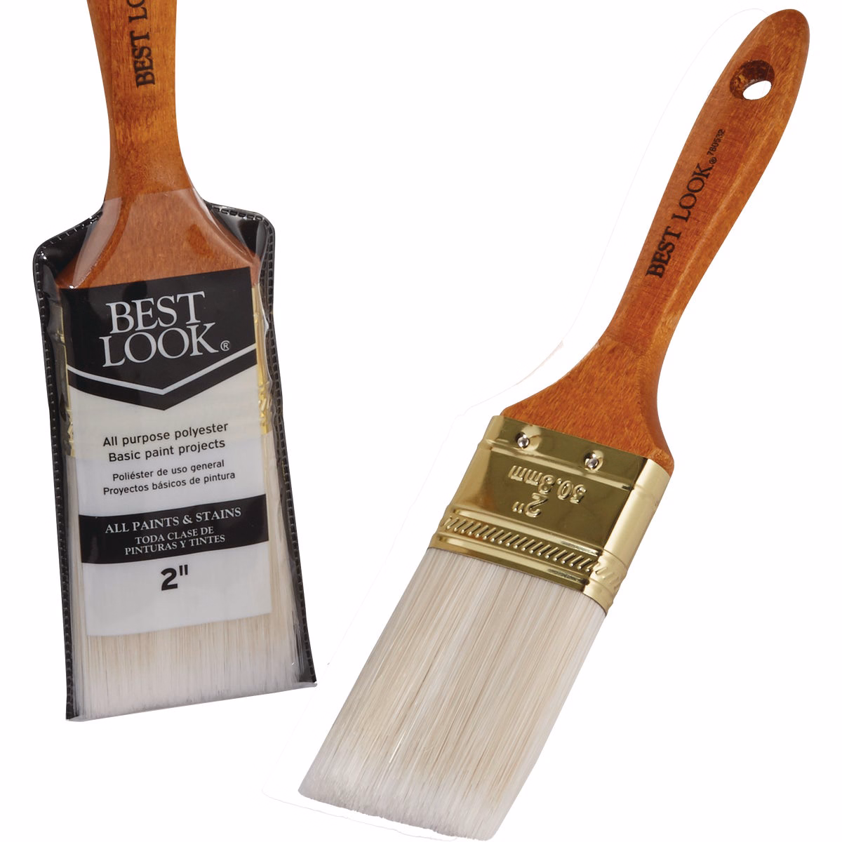Best Look General Purpose 2 In. Flat Polyester Paint Brush-