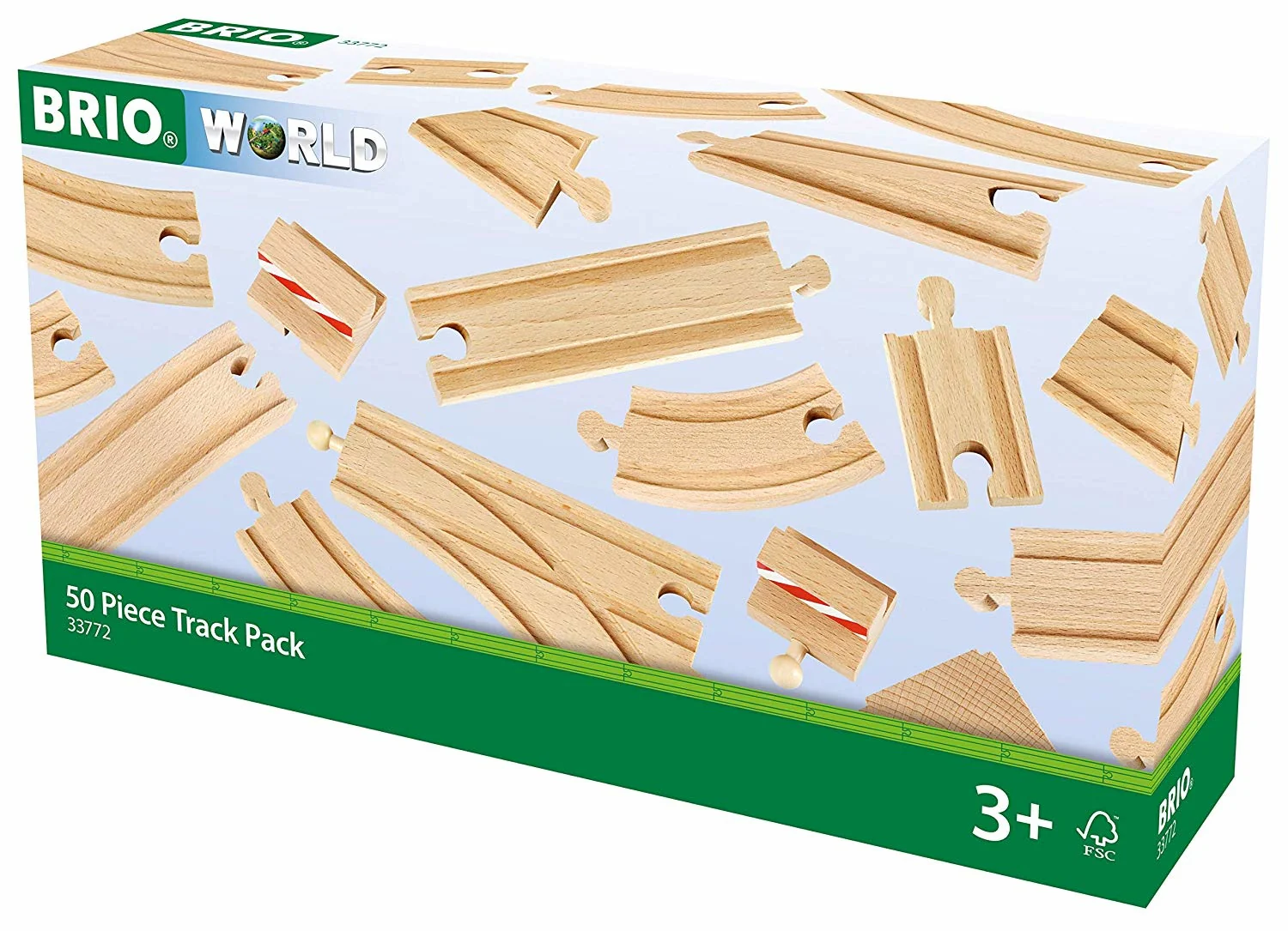 BRIO 33772 50 PIECE TRACK PACK