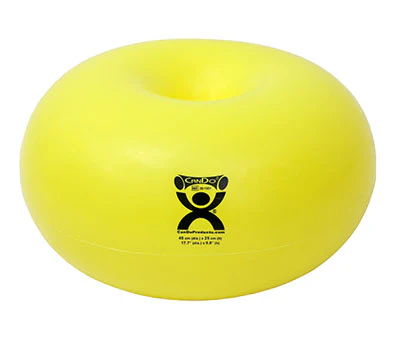 CanDo Donut Ball, 18″ Dia x 10″ H (45 cm Dia x 25 cm H), Yellow