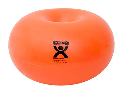 CanDo Donut Ball, 22″ Dia x 12″H (55cm Dia x 30cm H), Orange
