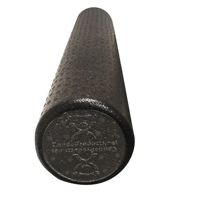 CanDo Foam Roller, Black Composite, Extra Firm (6″ x 36″) Round (1EA)