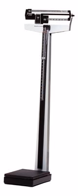 Health O Meter Medchanical Beam Scale with Height Rod & Wheels (1EA)