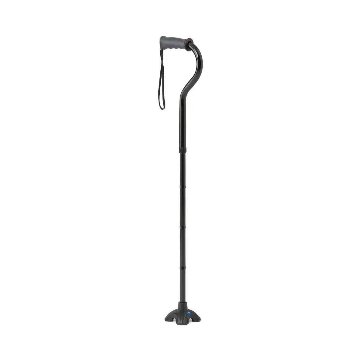 4-Point Offset Folding Hybrid Cane, Black