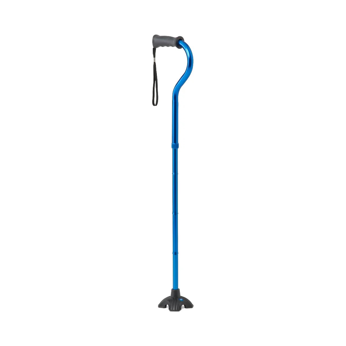 4-Point Offset Folding Hybrid Cane, Blue