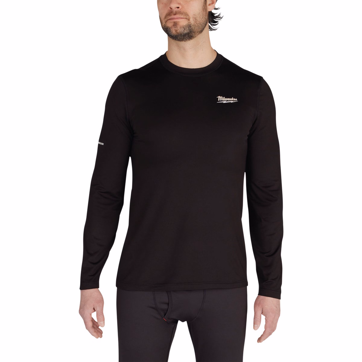 Milwaukee Workskin Large Black Long Sleeve Men's Base Layer Shirt