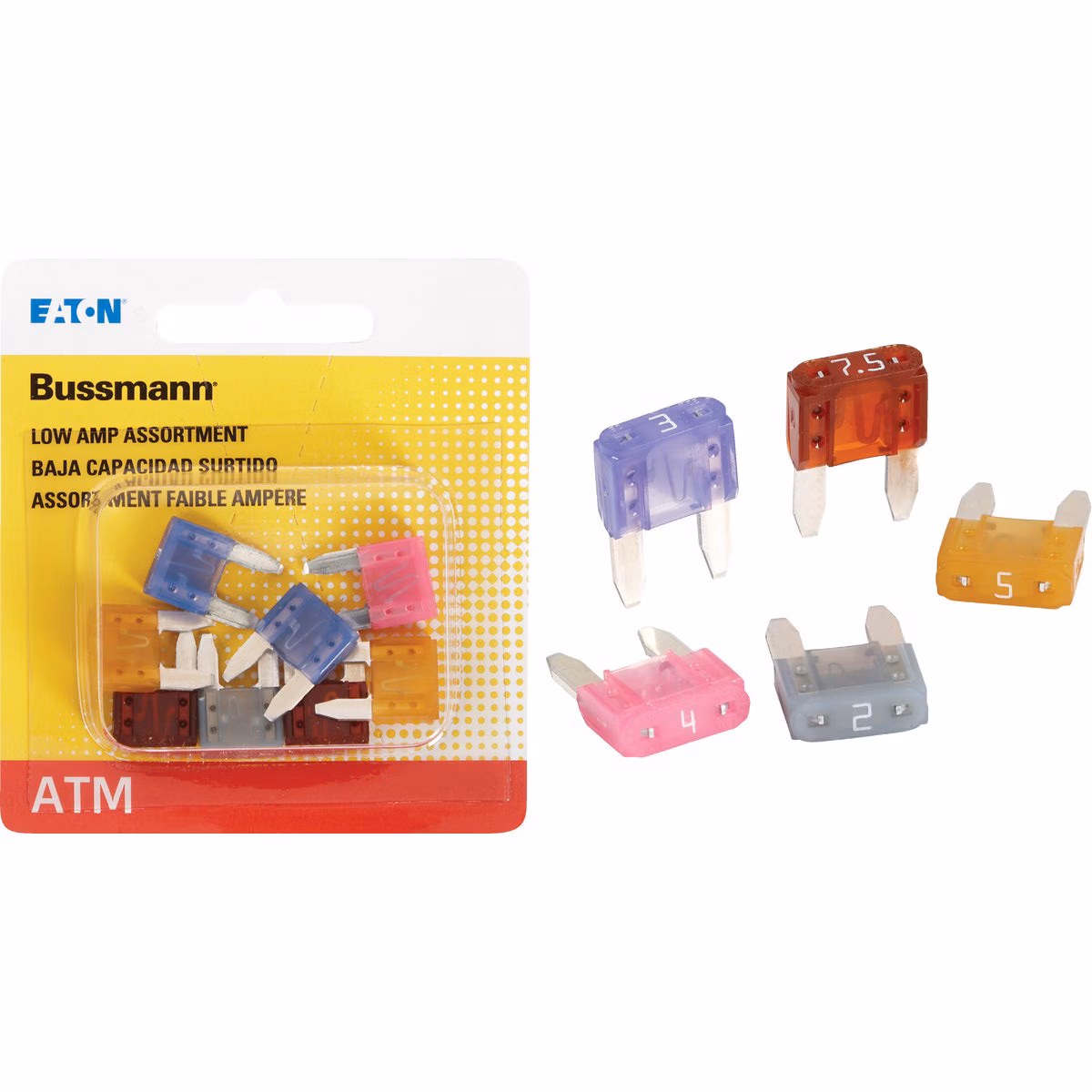 Bussmann ATM Low Amp Fuse Assortment (8-Piece)