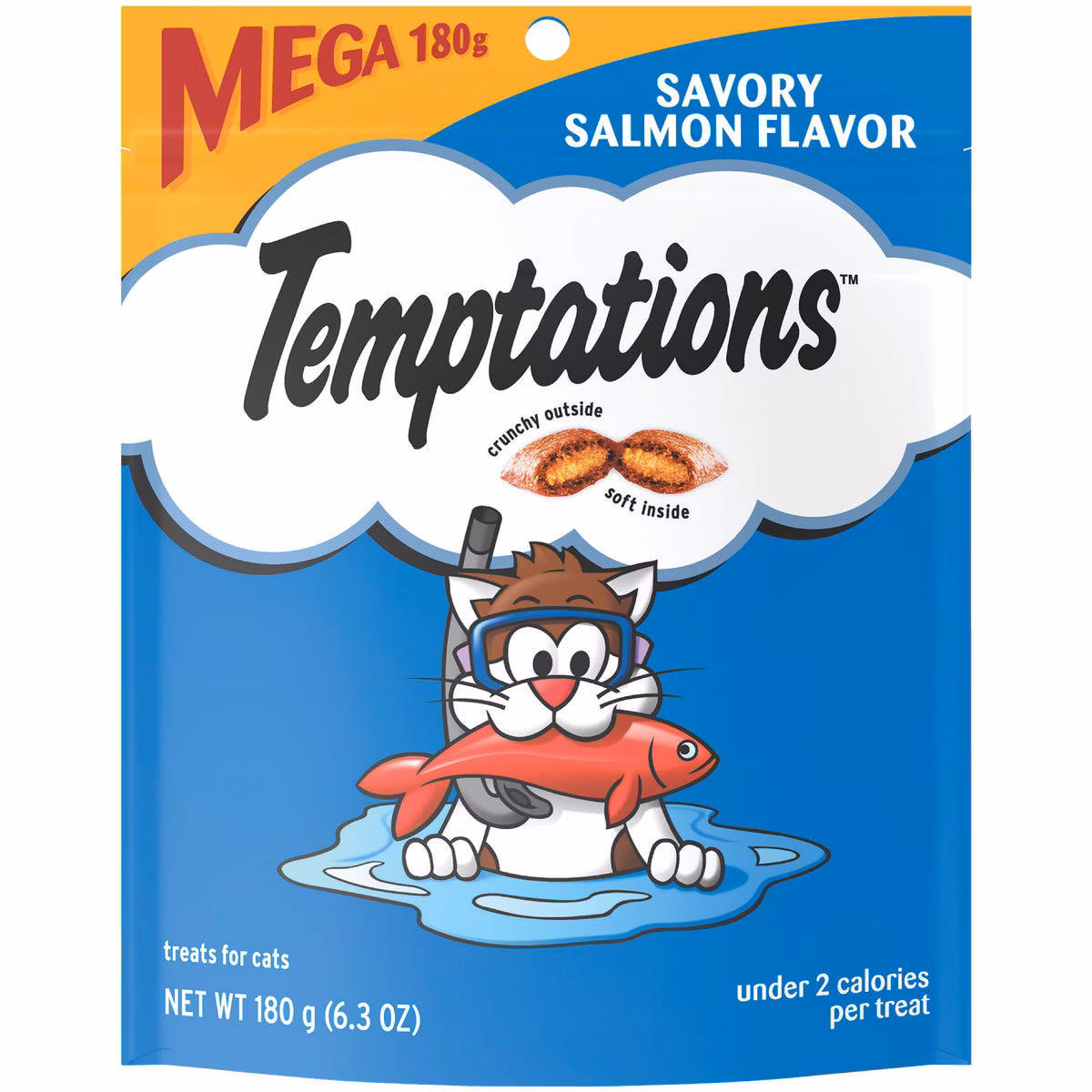 Temptations Savory Salmon 6.3 Oz. Cat Treats