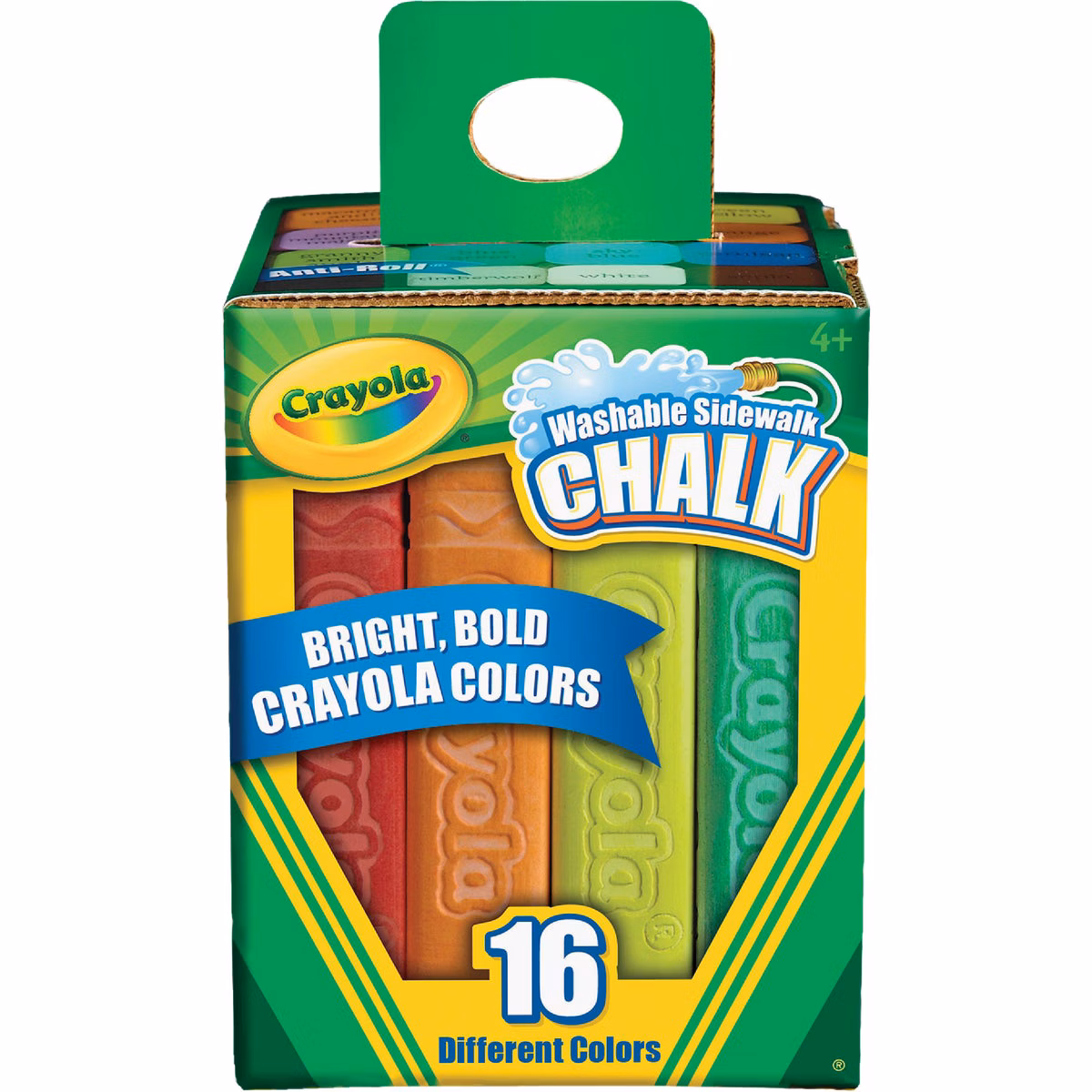 Crayola Multi Color Washable Sidewalk Chalk, (16-Count)