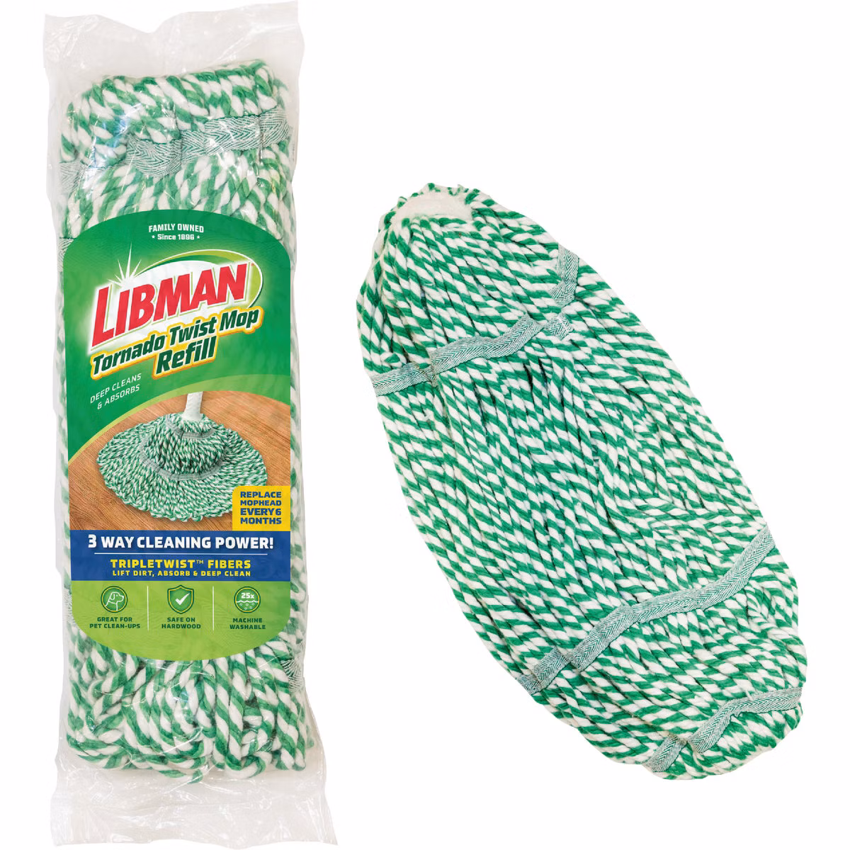 Libman Tornado 6.6 In. Cotton Mop Refill