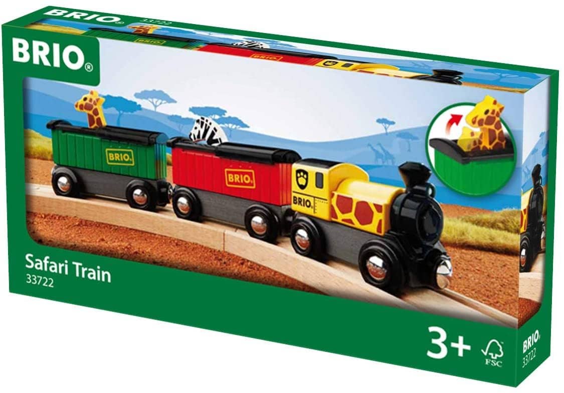 Brio World – 33722 Safari Train | 3 Piece Toy Train Accessory For Kids Age 3 And Up