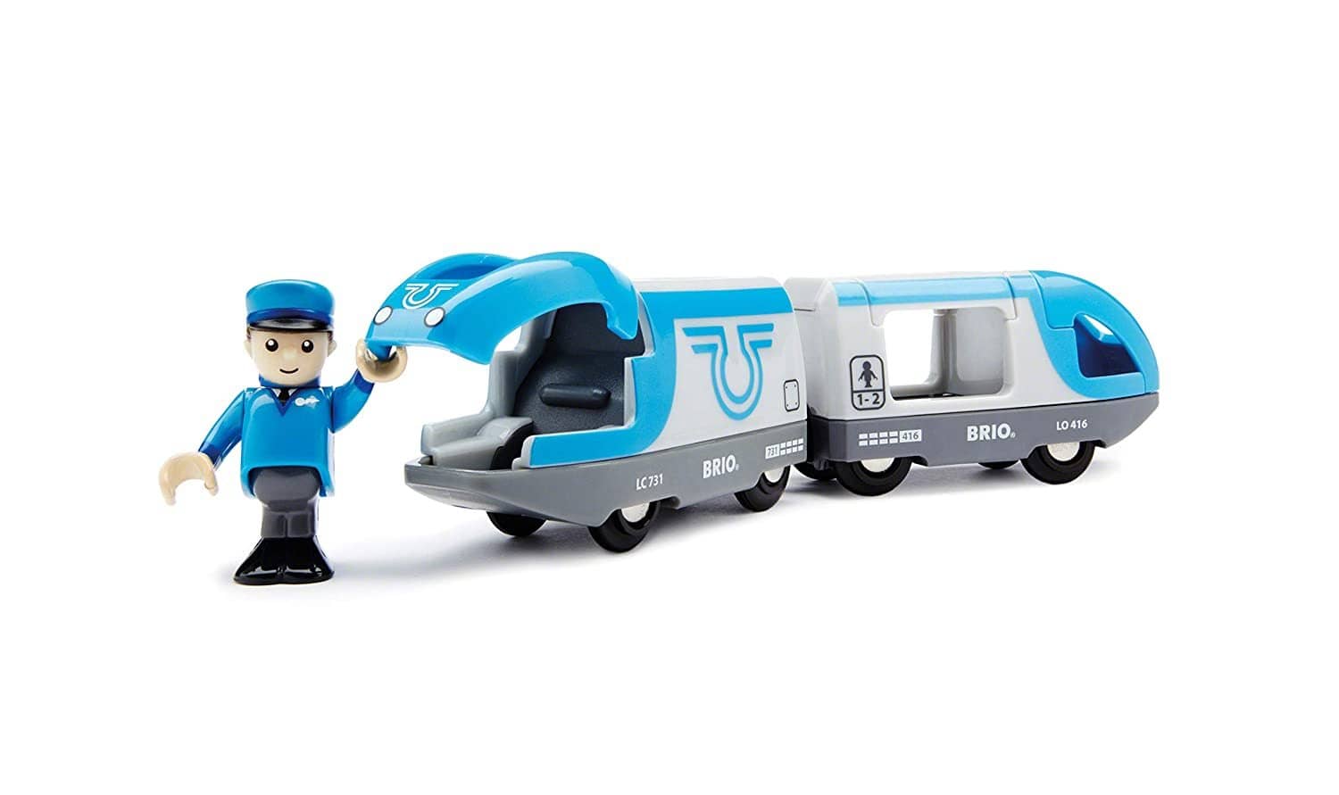 Brio World – 33506 Travel Battery Train | 3 Piece Train Toy For Kids Ages 3 And Up