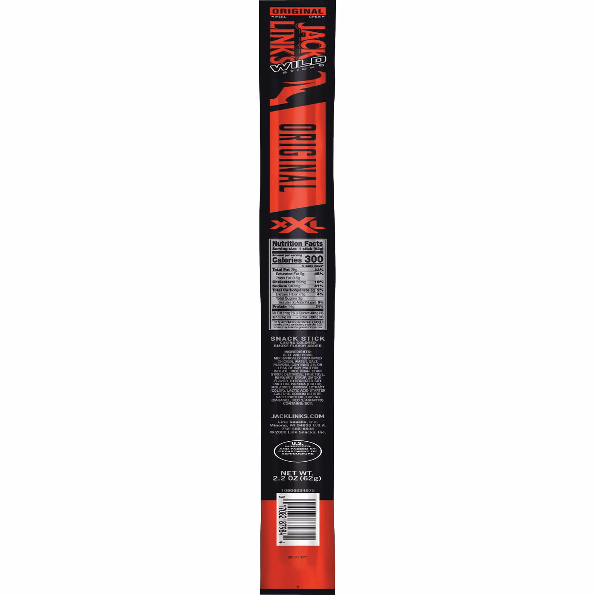 Jack Link's Wild Original 2.2 Oz. Beef Stick Jerky