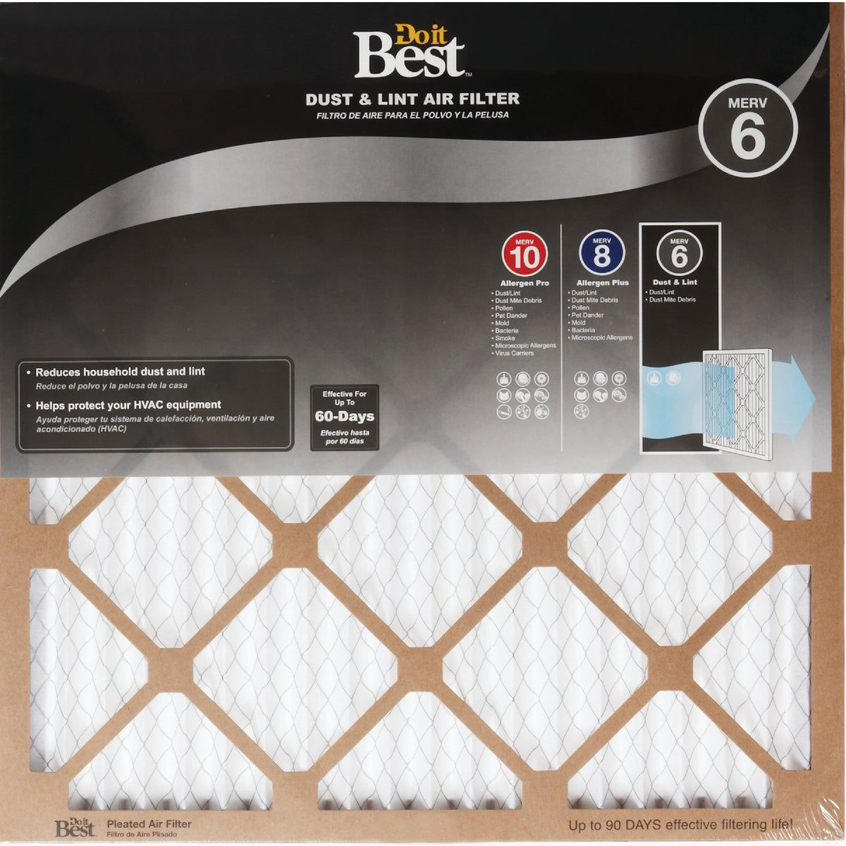 Do it Best 12 In. x 30 In. x 1 In. Dust & Lint MERV 6 Furnace Filter-