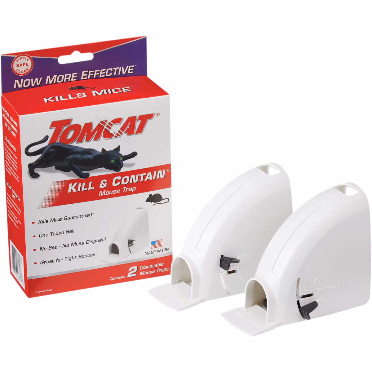 TOMCAT Kill & Contain Mechanical Mouse Traps (2-Pack)