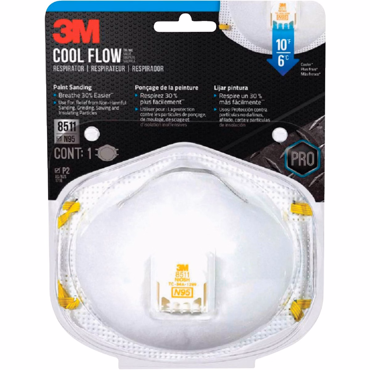 3M N95 Cool Flow Valve Respirator for Paint Prep