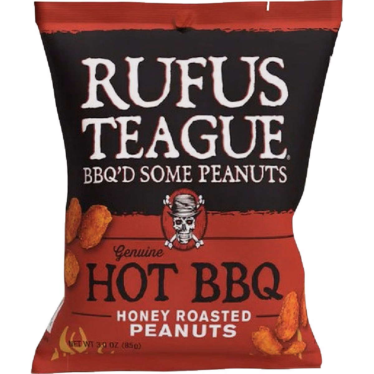 Rufus Teague 3 Oz. Hot BBQ Honey Roasted Peanuts