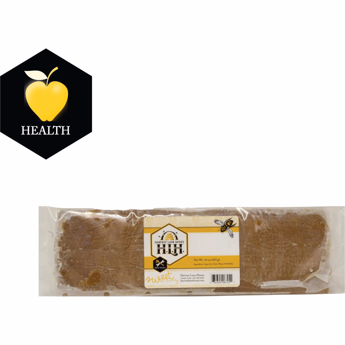 Harvest Lane Honey 1 Lb Pollen Pattie Bee Feed