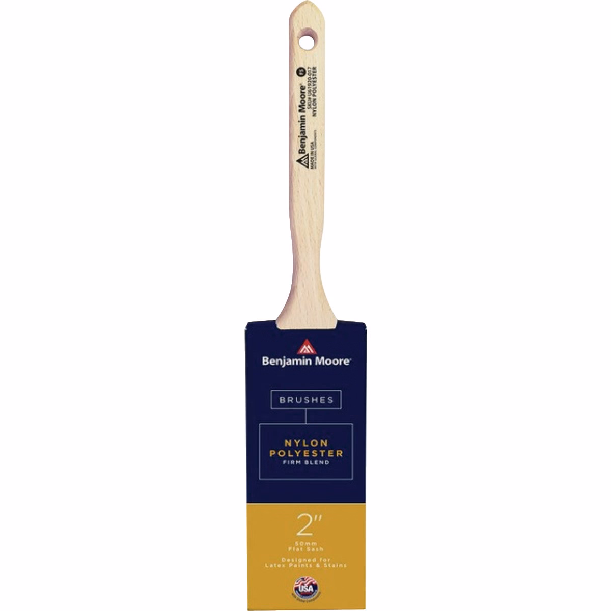 Benjamin Moore 2 In. Flat Sash Nylon/Poly Brush (Firm)