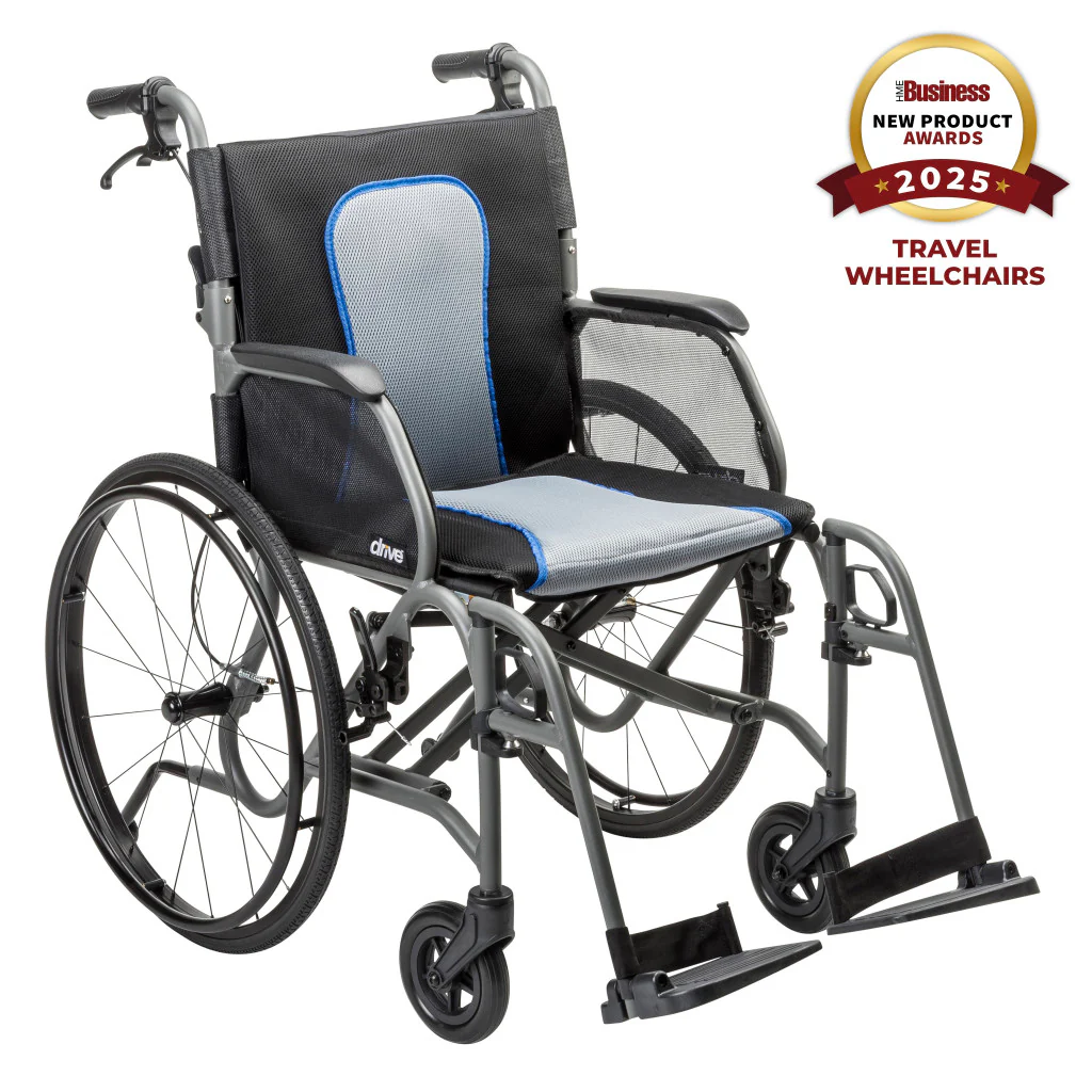 AeroFly Ultra-Lite Wheelchair, 20″, Gray