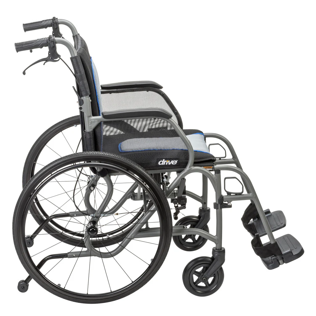 AeroFly Ultra-Lite Wheelchair, 18″, Gray