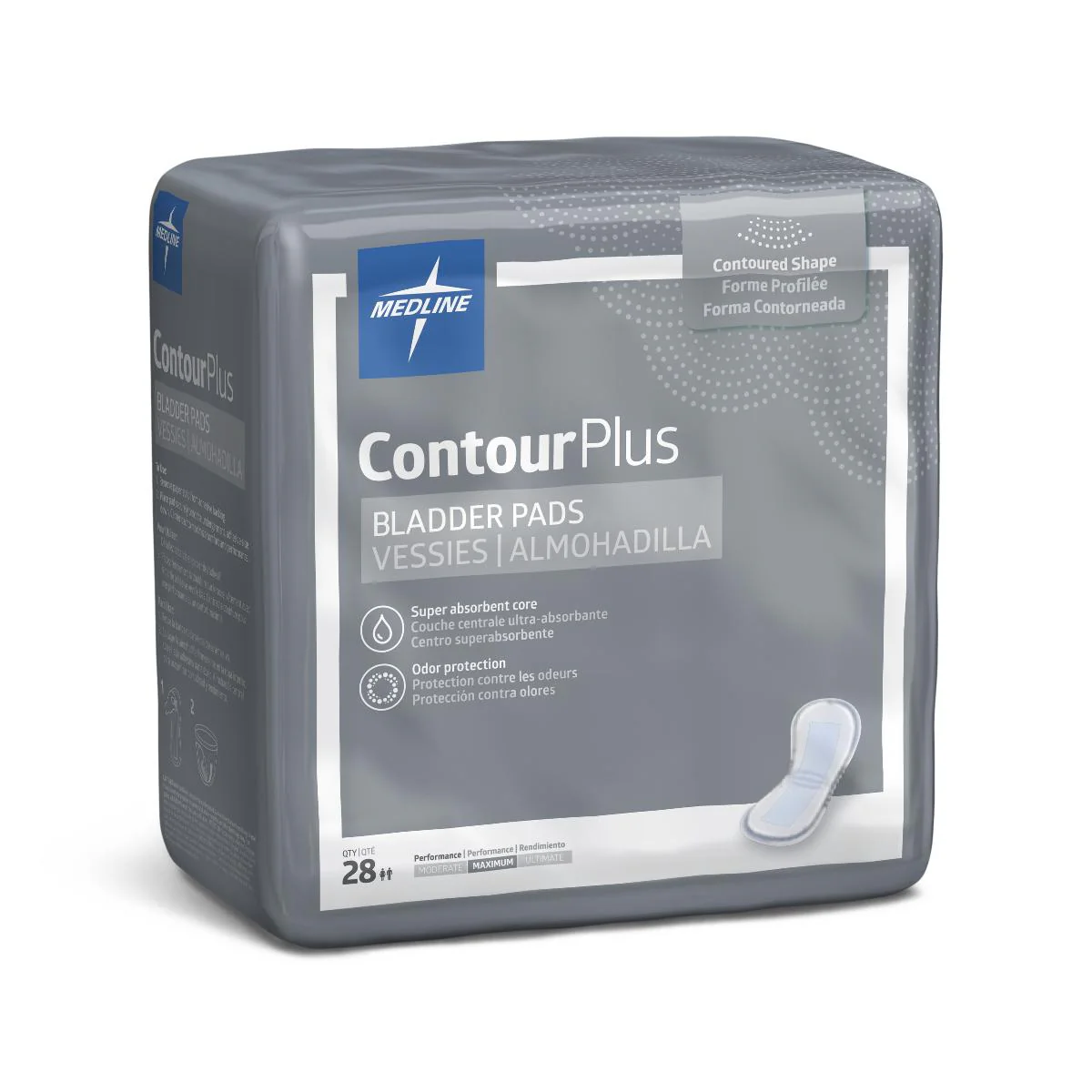ContourPlus Bladder Control Pad, 6.5″ x 13.5″ (bag of 28)