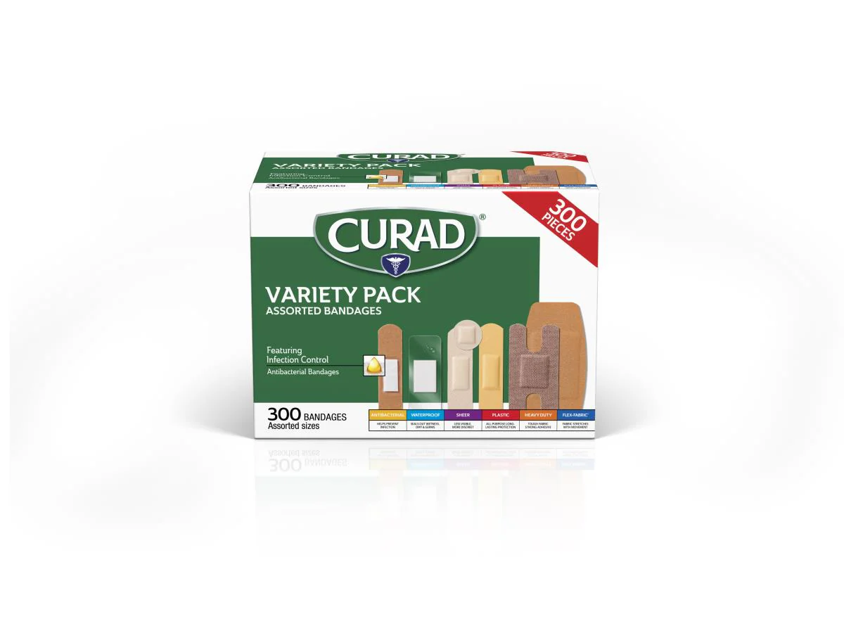 CURAD Assorted Bandages, No Tray (1 box)