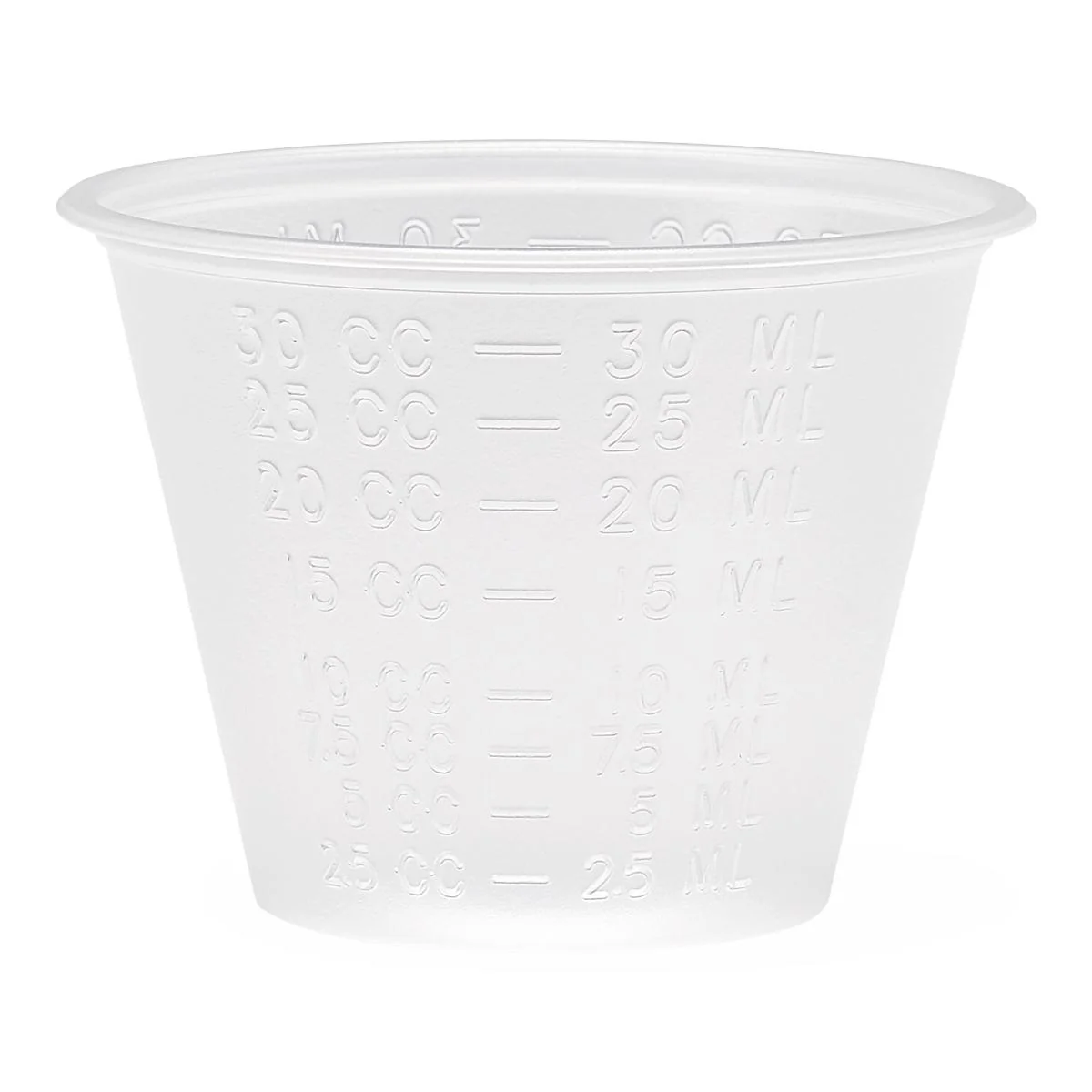 Graduated Plastic Medicine Cups (case of 5000)