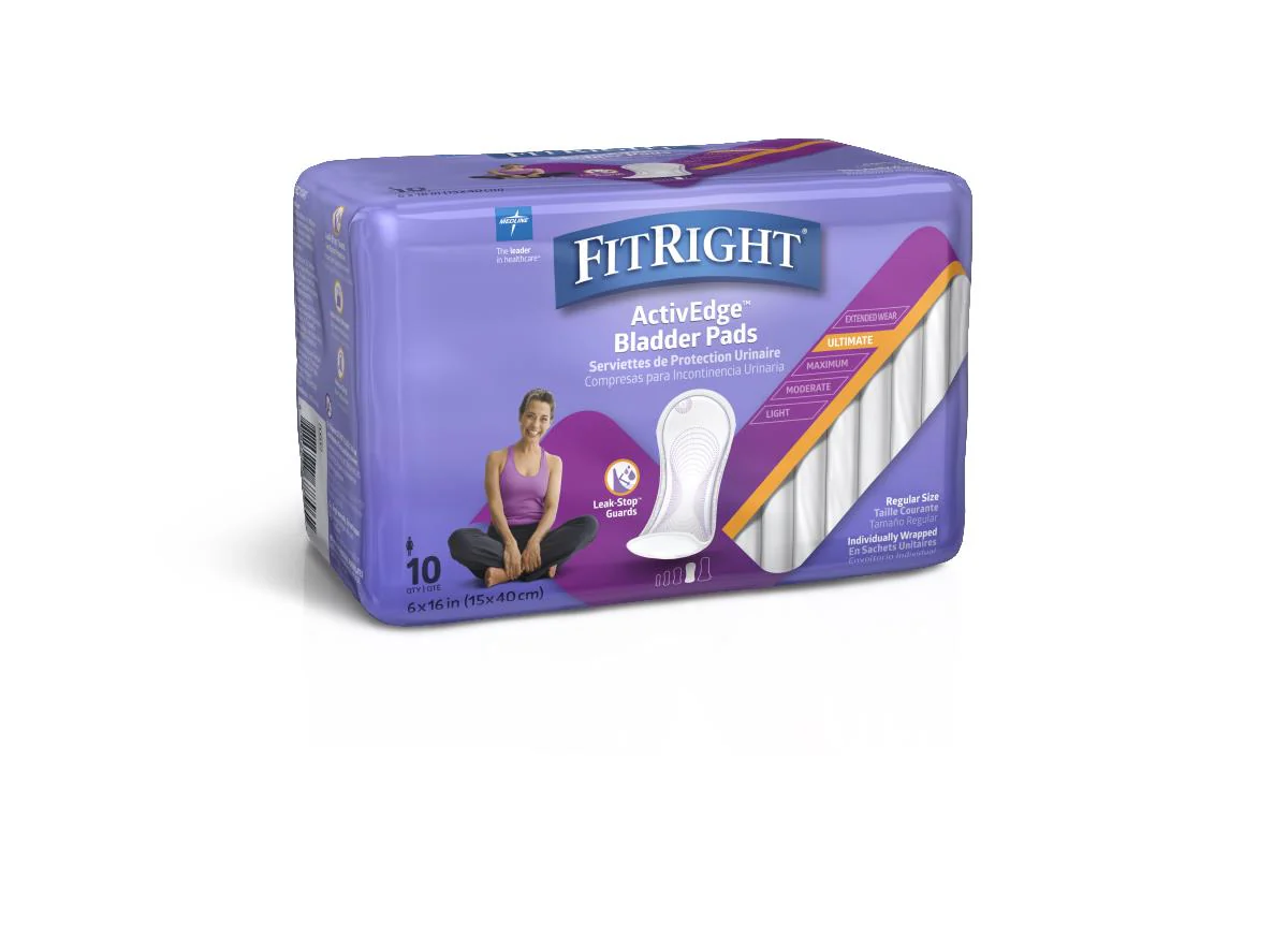 FitRight Ultimate Bladder Pad Liners, 5.5″ x 15.75″ (case of 120)