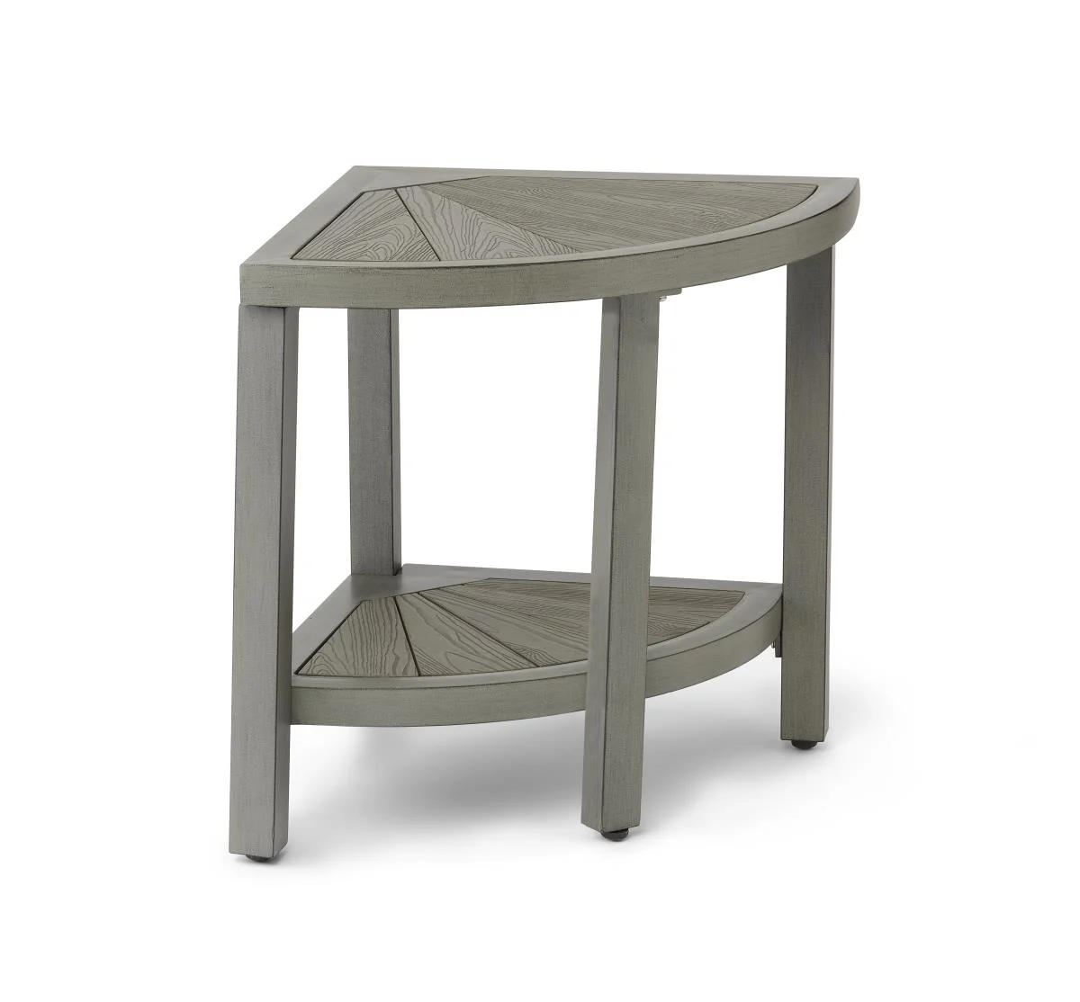 Corner Aluminum and Faux Wood Bath Bench