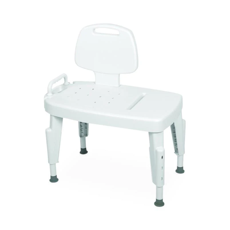 Transfer Bench with Backrest and Armrests