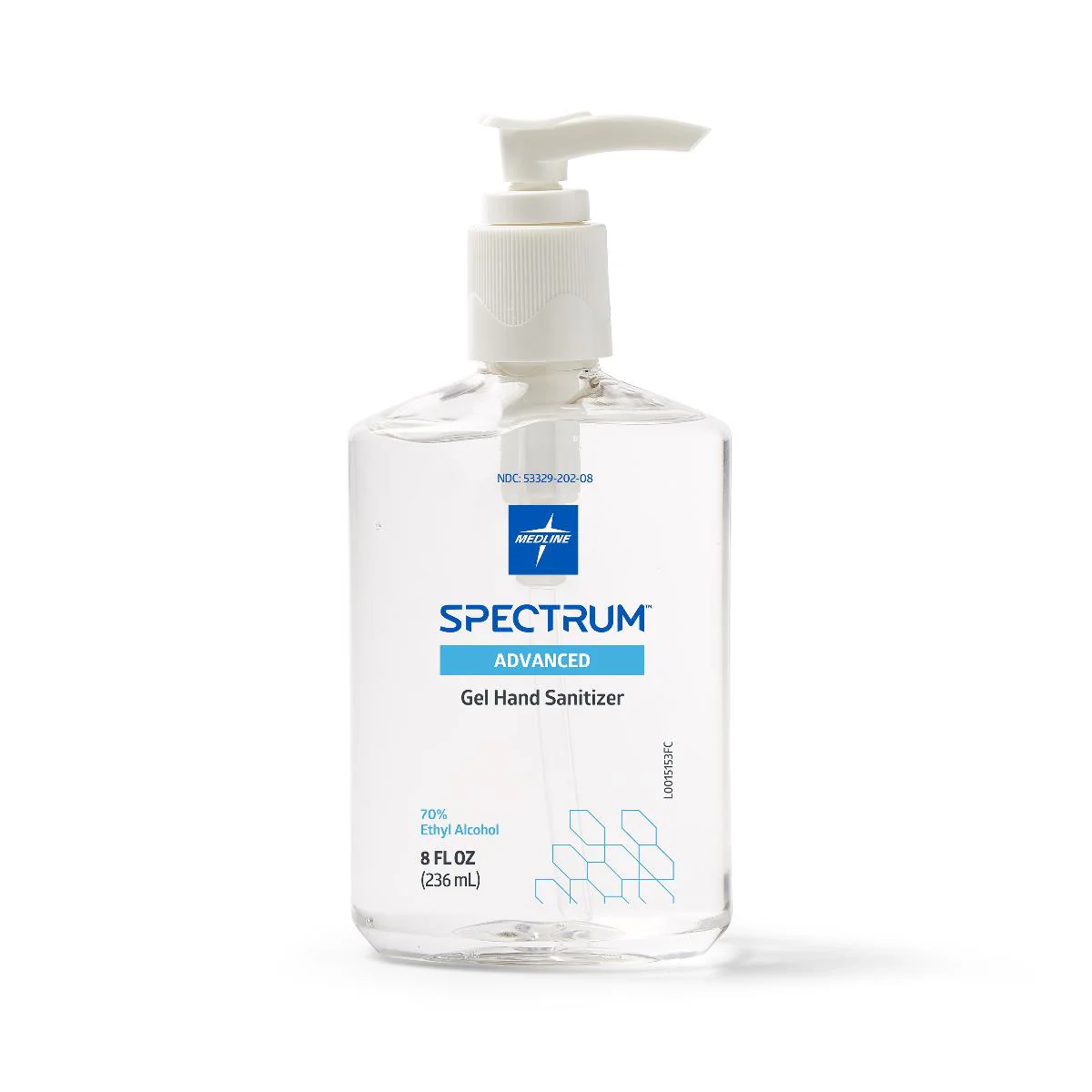 Gel 70% Spectrum Hand Sanitizer, Pump Bottle, 8oz. (1EA)
