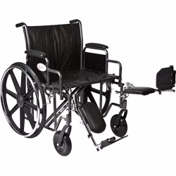 ProBasics Heavy Duty K0007 Wheelchair, 22″ x 18″ Seat with Legrests