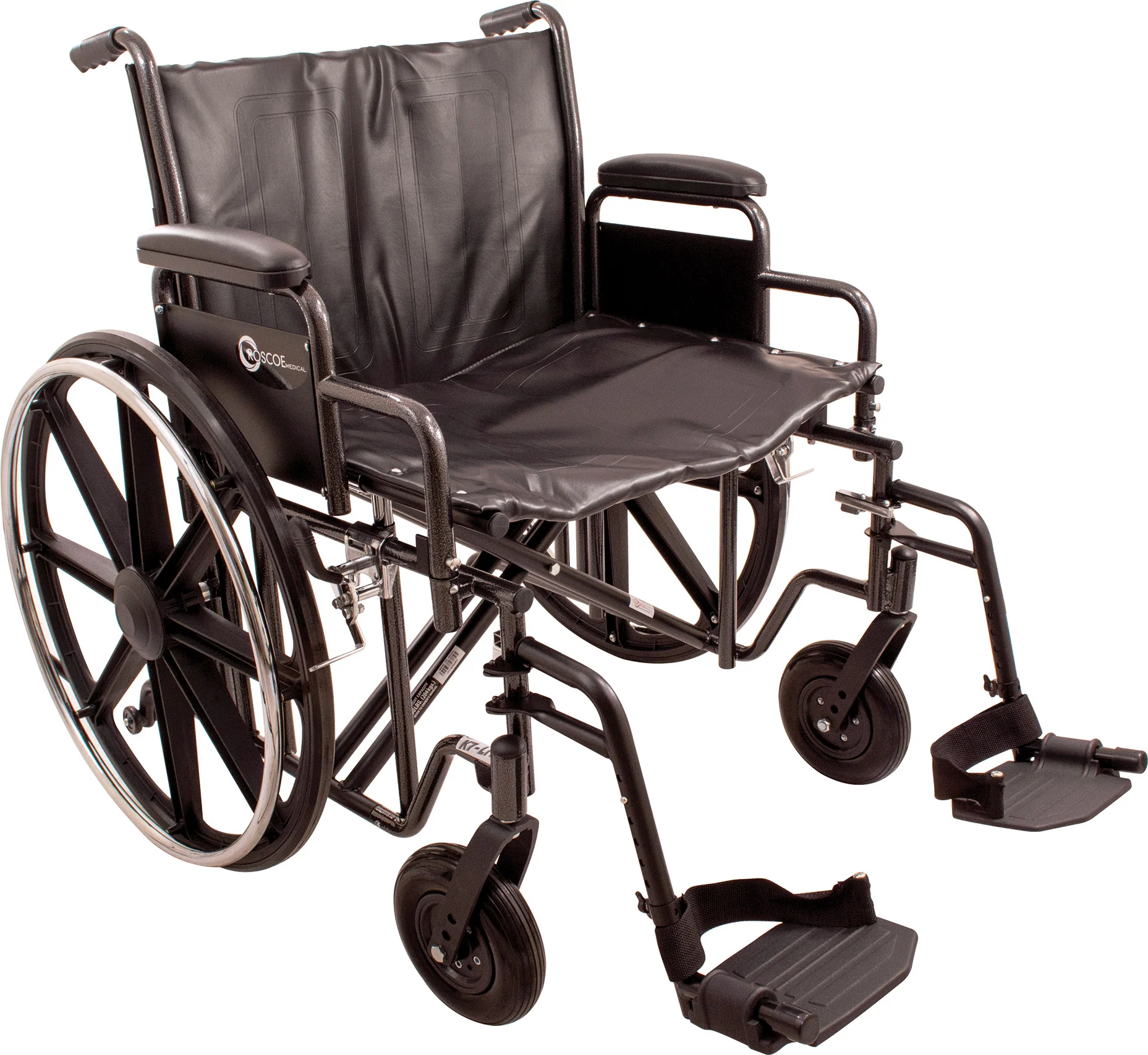 ProBasics Heavy Duty K0007 Wheelchair, 22″ x 18″ Seat with Footrests