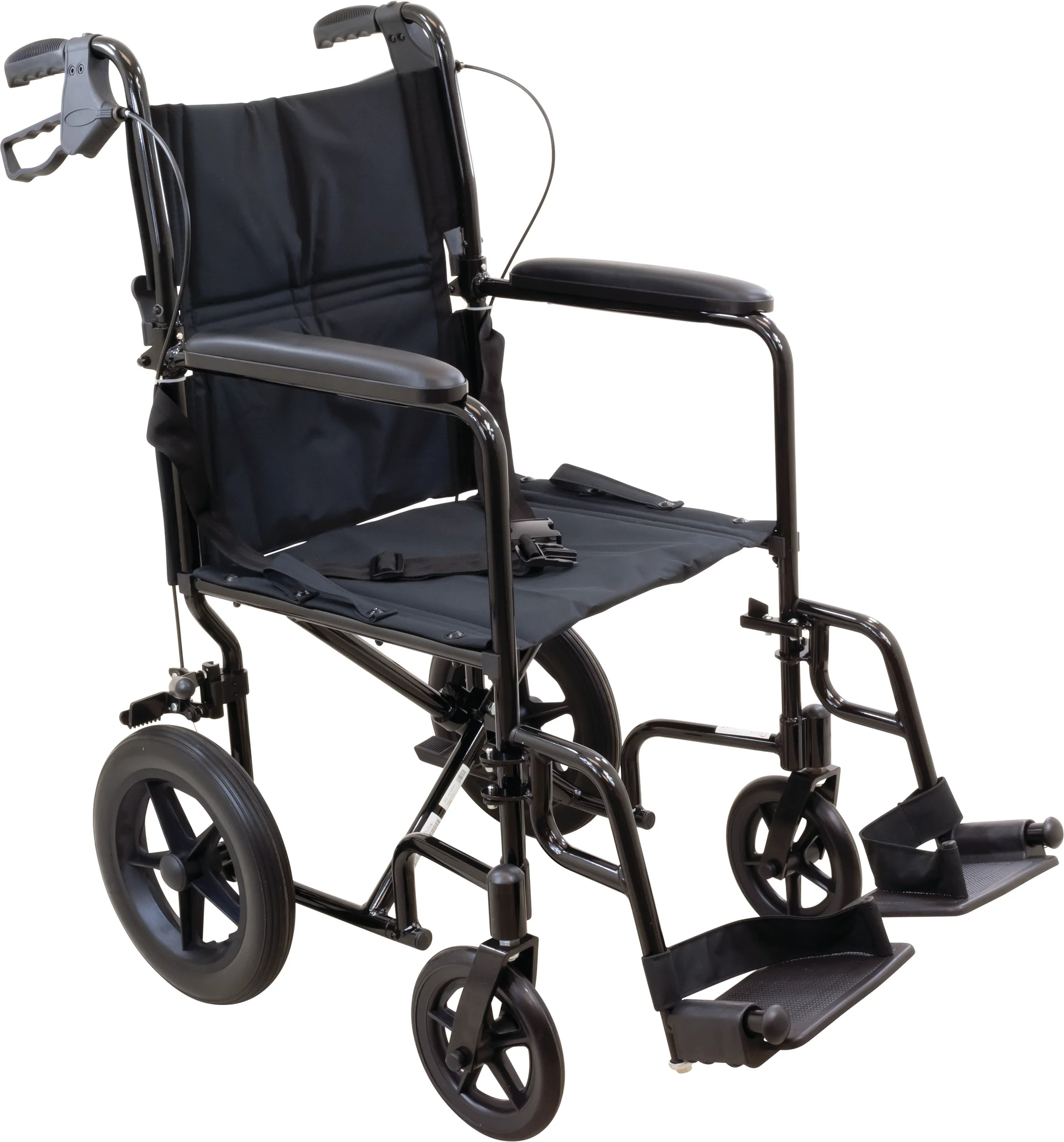ProBasics Aluminum Transport Chair with 12-Inch Wheels, 300 lb Weight Capacity