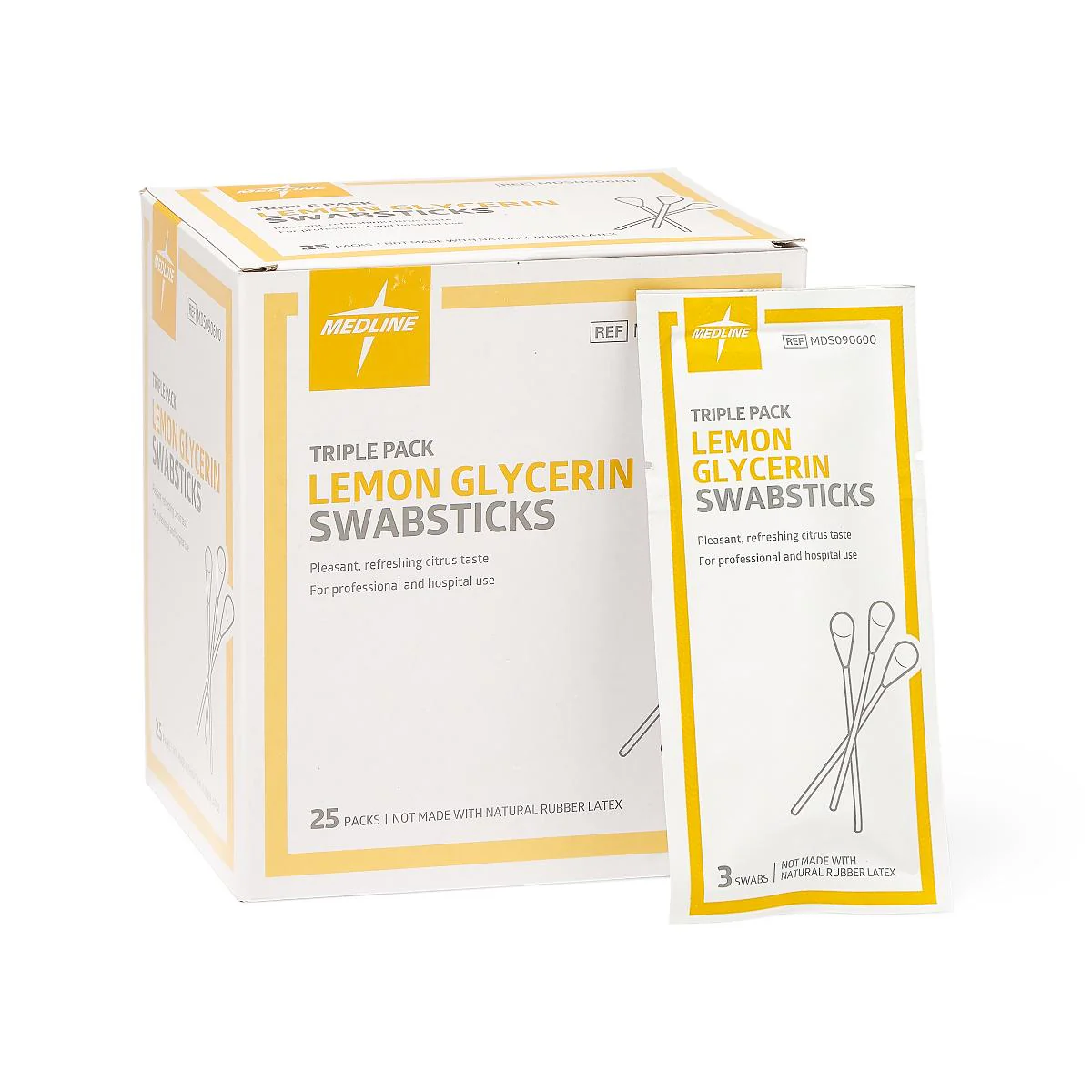 Lemon Glycerin Oral Swabsticks (box of 75)