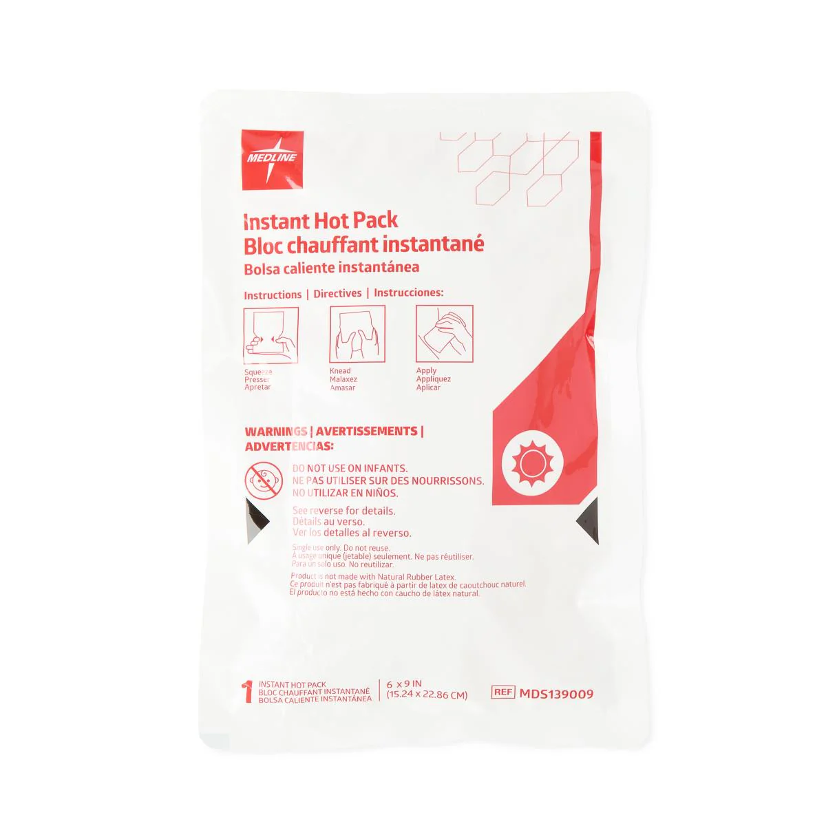 Medline Instant Hot Pack, 6″ x 9″ (1EA)