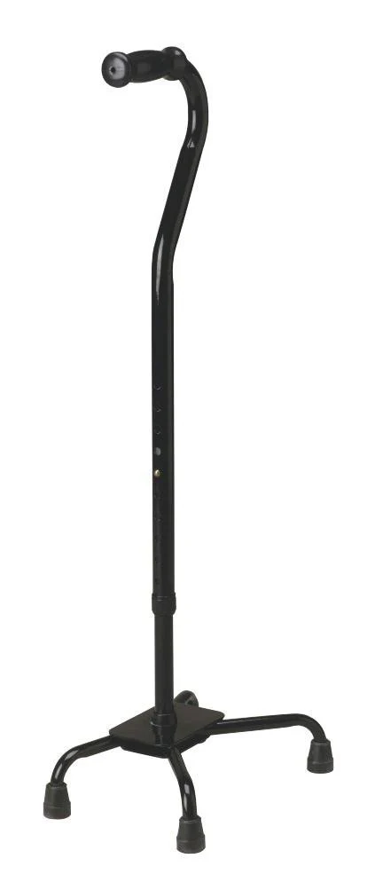 Bariatric Quad Cane, Small Base, Black