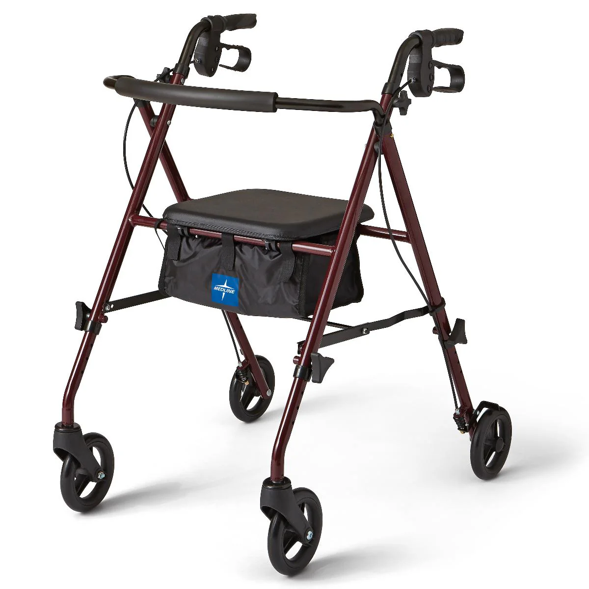 Superlight Steel Rollator, Red