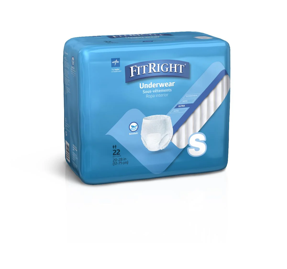 Protection Plus Classic Protective Underwear, Small, 20″-28″ (bag of 22)