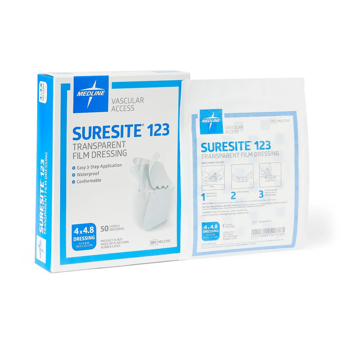 Suresite123 Transparent Dressing, 4″ x 4.8″ (box of 50)