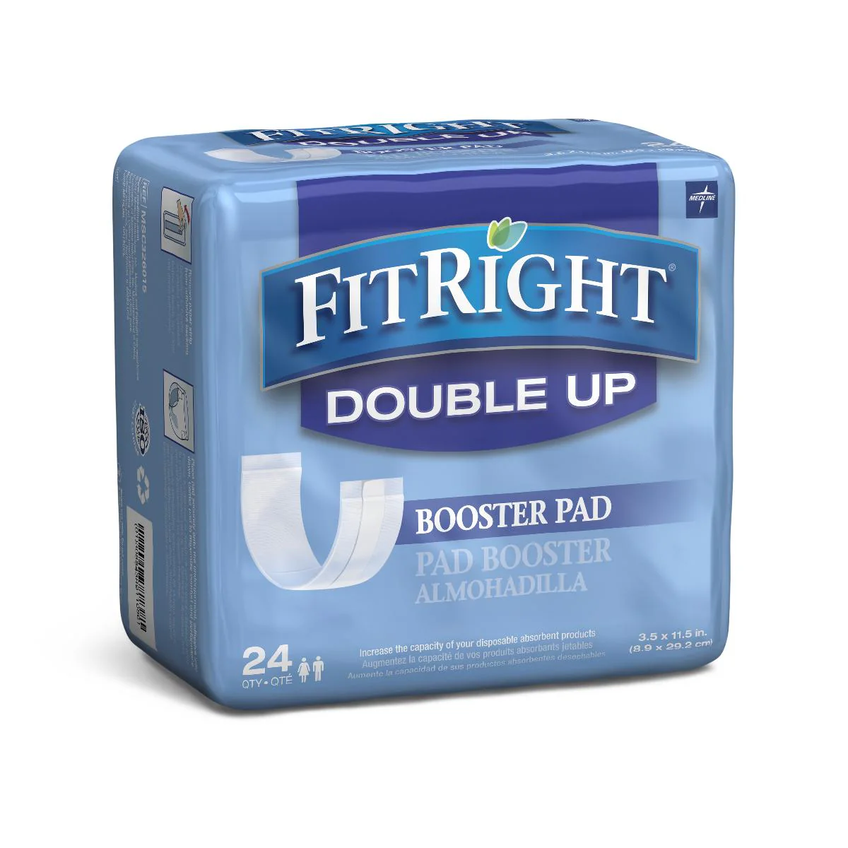 Double Up Thin Liner Diapers, 3.5″ x 11.5″ (bag of 24)