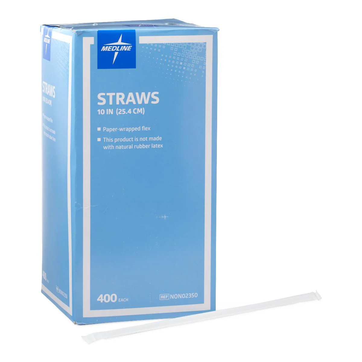 Wrapped Flex Straws, 10″ (case of 1600)